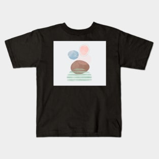 Abstract pastel art painting "structures" Kids T-Shirt